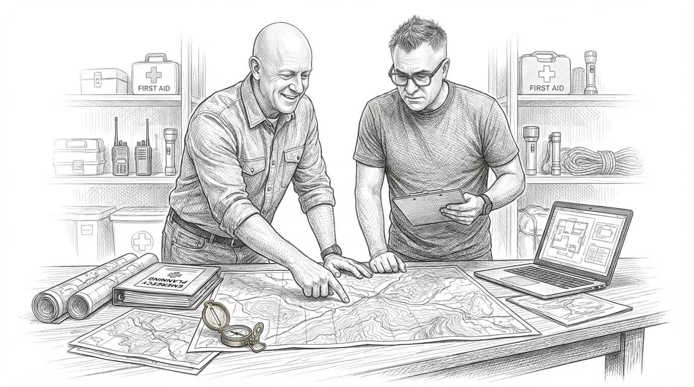 Brian Burk and Tiran Dagan - founders of beprepared.ai